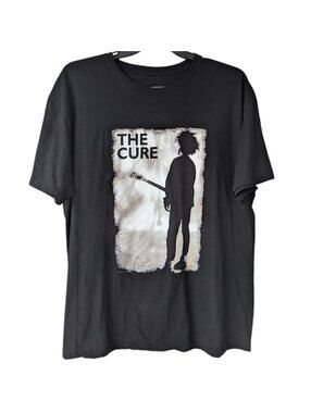 The Cure Band Graphic T-Shirt XL Black Goth Post Punk Rock Grunge 80s Baggy y2k